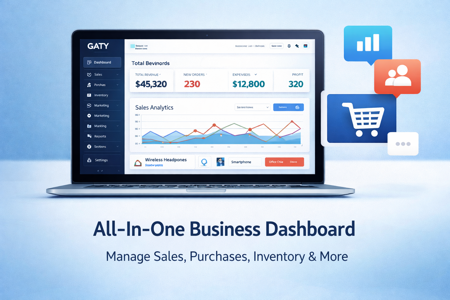 GATY real-time dashboard